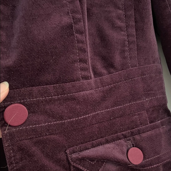 Talbots Vintage Purple Velvet Blazer - Picture 5 of 10